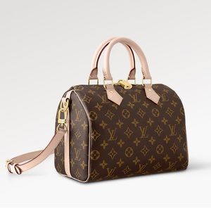 NEW SPEEDY Bandoulière 25 in signature Monogram canvas , box , dustbag